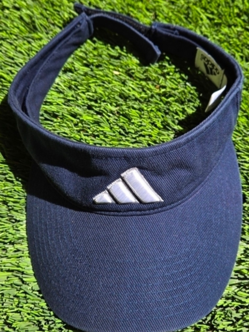 Adidas Navy Visor with White Logo
